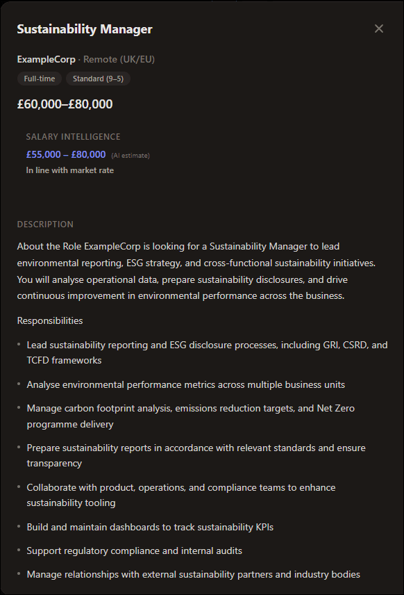 Trackr salary intelligence comparing market rate to advertised salary